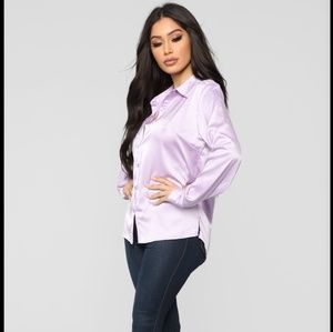 Lavender Button Down